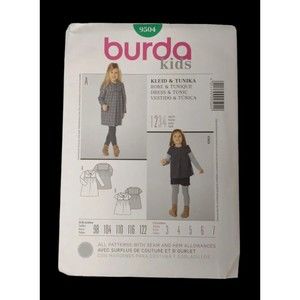 Girls Dress And Tunic Burda Kids Sewing Pattern 9504